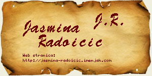 Jasmina Radoičić vizit kartica